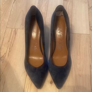 Calvin Klein Blue Heels Elegant Pointed-Toe Pumps